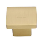 M Marcus Heritage Brass Classic Square Design Cabinet Knob 40mm